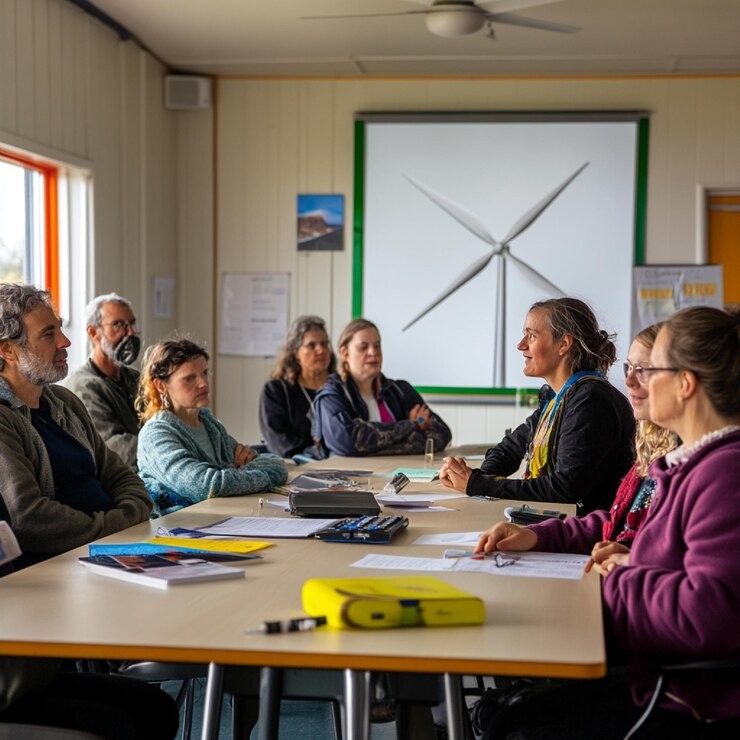 Our Mission & Team imgi 64 community workshop explaining local renewable energy regulations opportunities 132